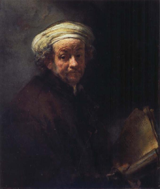 REMBRANDT Harmenszoon van Rijn Self-Portrait as St.Paul oil painting picture